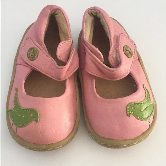 Size 4 Livie & Luca Pio Pio Pink and Green EUC - Picture 2 of 7